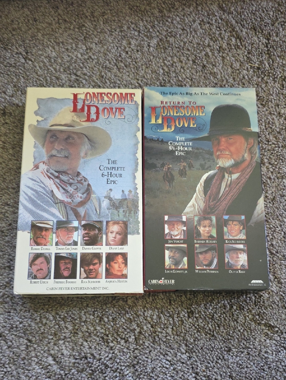 Lonesome Dove And Return To Lonesome Dove Epic VHS Box Sets